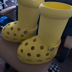 Yellow Big Croc Boots